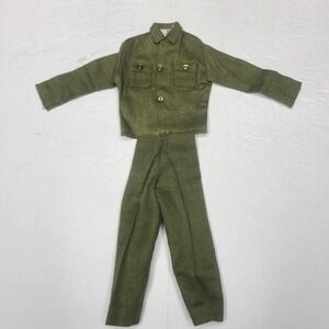 Vintage GI Joe Adventure Team Talking Commander Outfit Green Jacket Pants Hasbro